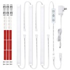 Under Cabinet Led Lighting Kit - 3 Light Bar Set  Warm White 3000k  Plug-in