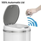 Touchless Trash Can Odor Filter Stainless Steel Motion Sensor Garbage Bin New