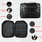Genuine Leather Religious Book Bible Cover Organizer Zippered Case With Handle