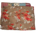 2 Pottery Barn Providence Patchwork Quilt Pillow Shams Tie Back Standard Size 