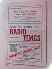 1954 Nottingham Empire Programme - Goon Show Peter Sellers And Michael Bentine 