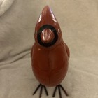 Rustic 11    Hand Painted Decorative Metal Cardinal Bird