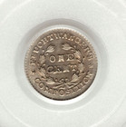 1837  Feuchtwanger Cent  Pcgs Ms62   Die Variety  5h