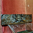 Scroll Leaf Angel Carving Pediment 17th C Antique French Architectural Salvage