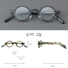 Men Women Colorful Round Plate Eyeglasses Frame Clear Lens Fit For Prescription