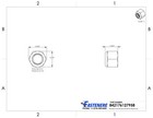 3 8-16 Solid Brass Hex Locknut Nylon Insert Elastic Stop Lock Nuts Qty 500
