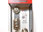Kwikset 553mnhxj 15 Smt Cp Montara X Juno Satin Nickel Deadbolt Door Handle Set