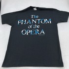 Vintage Phantom Of The Opera Shirt Mens Xl Black Anvil Broadway Musical Tee 90s