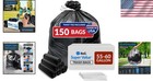 Industrial Strength 55-60 Gal Trash Bags   150 Pack