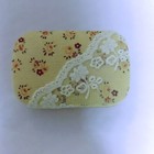 Lace Contact Lens Case Flower Travel Soak Storage Box Holder Mirror Tweezer