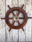 Wood Ship Wheel-wooden Ships Wheel-brass Steering Helm Halloween Gift Decor Gift