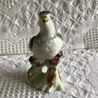 Japan Yellow   Gray Bird Figurine Porcelain Statue Figure 4 5  Vintage