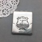 Union Station St Louis Match Safe Holder Antique Vintage 2 5  Silver Plate