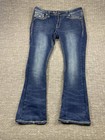Women   s Rock Revival Jeans 36 Betty Boot  Thick Stitching Bling Rhinestone