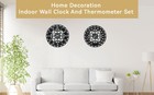 Hanging Verdigris Wall Clo And Dial Thermometer Set  Ideal