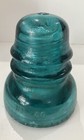 Vintage Hemingray Green Glass Insulator No  40 Number 8 On Top Made In Usa   7