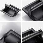 Matte Black Recessed Toilet Paper Holder tissue Paper Holder Stainless Steel Toi