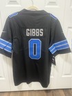 Jahmyr Gibbs  0 Men s Detroit Lions Black On Field Jersey New Nwt