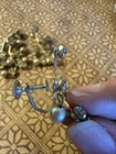 Teardrop Pearls Jewelry Set Earrings Brooch