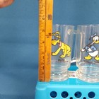 Set Of 4 Vintage Disney Mickey Minnie Donald Pluto Footed Glasses W  Handles 
