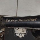 Singer 20 Antique Original Hand Crank Sewing Machine Black gold Floral Decals