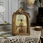 Vintage 4x6 Picture Frame  Gold Ornate Resin Frames With Plexiglass Front For   