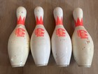 Lot Of 4 Used Brunswick Max Usbc Approved Plastic Coated Bowling Glow Pins Usa