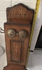 Antique Swedish American Telephone Co Oak Wall Crank Phone Parts repair display