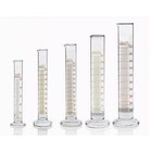 5ml - 1000ml Transparent Measuring Cylinder Graduated Lab Chemistry Glassware