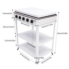 Outdoor 300000 Btu Stove Propane 5 Burner Portable Cooker Bbq Grill 2 Tier Rack