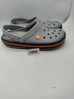 Crocs Crocband Unisex Adult Slip On Comfort Clog Gray navy Size M-7 W-9  1966