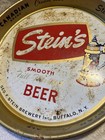 Vtg Stein s 13  Metal  Beer Tray Canadian Brand Geo f  Stein Brewing Buffalo Ny 