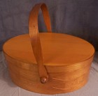 Nice Maker Signed  Leh  Shaker Style  Sewing Box  With  Spool Holder
