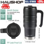 Haushof 24 Oz Travel Mug Insulated Tumbler Stainless Double Wall Vacuum W handle