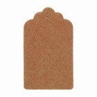 5x3cm Kraft Paper Gift Tags Wedding Birthday Scallop Label Blank Name Card 100x