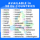 Europe Esim 15gb 20 Day Prepaid Travel Data Qr Code 4g Lte 5g Instant Activation