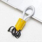 Woven Leather Key Chain Car Key Ring Holder Rope Keychain Bag Pendant Organizer