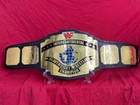 Intercontinental Block Heavyweight Championship Replica Belt Blackstrap Red Logo