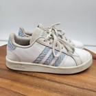 Adidas Grand Court Sneakers Kids Size 3 White Gv719 Athletic Shoes
