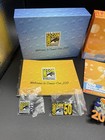 Official Sdcc 2017  2018   2019 Logo Pins  - 5 Pin Set 