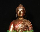 12  old Tibet Bronze Gilt Shakyamuni Sakyamuni Amitabha Buddha Statue Sculpture