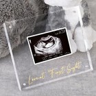 Acrylic Ultrasound Picture Frame  Bright Photo Frame  Sonogram Love At First 
