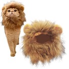 Cat Costume Cute Lion Mane Wig Hat For Cat Puppy Dog Decor Accessories Cat Wig