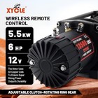 Winch13500lbs 12v Waterproof Electric Winch Synthetic Rope Electric Winch Black