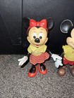 Vtg 1960 s Walt Disney Productions Goofy Minnie Mickey Mouse 9  Plastic Doll Set