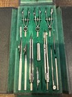 Vintage Dietzgen Germany Drafting Kit In Original Black Snap Carry Case Germany