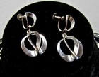 Vtg Niels Erik From Denmark Sterling Silver Necklace  Bracelet   Earrings Signed