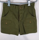 Boy Scout Offical Olive Green Pair 2 Shorts Waist 28 5-29  Bsa Boy Scouts