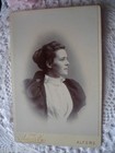 Antique Old Vintage Cabinet Photo Portrait Of Lady Named Francis Chambers