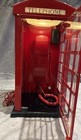 Vtg 80s Old Tyme Reproductions British Telephone Lighted Booth 14  Metal W phone
